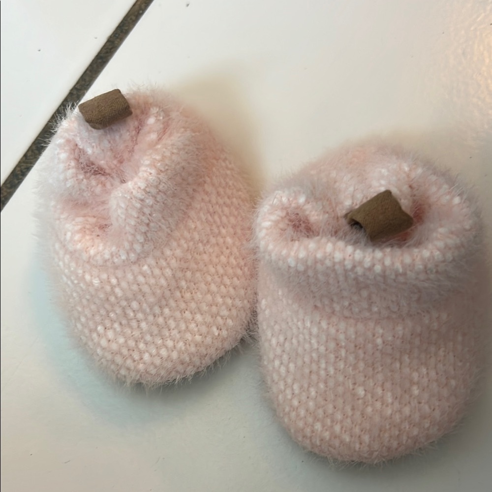 Cozy Pink Baby Booties